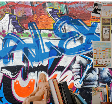 Stedelijke straatstijl graffiti fotobehang - TenStickers