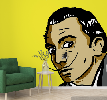 Surrealistische portretontmoeting fotobehang kunst - TenStickers