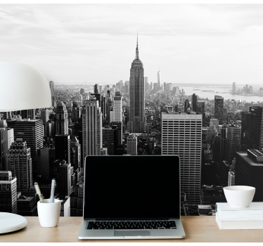 Uitzicht op het empire state building foto behang New York - TenStickers