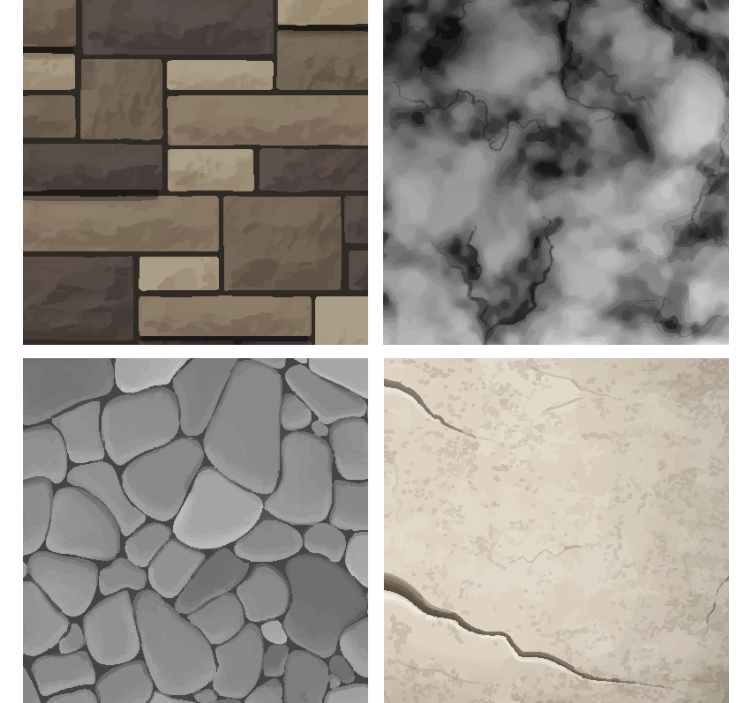 Realistische texturen onderzetters - TenStickers