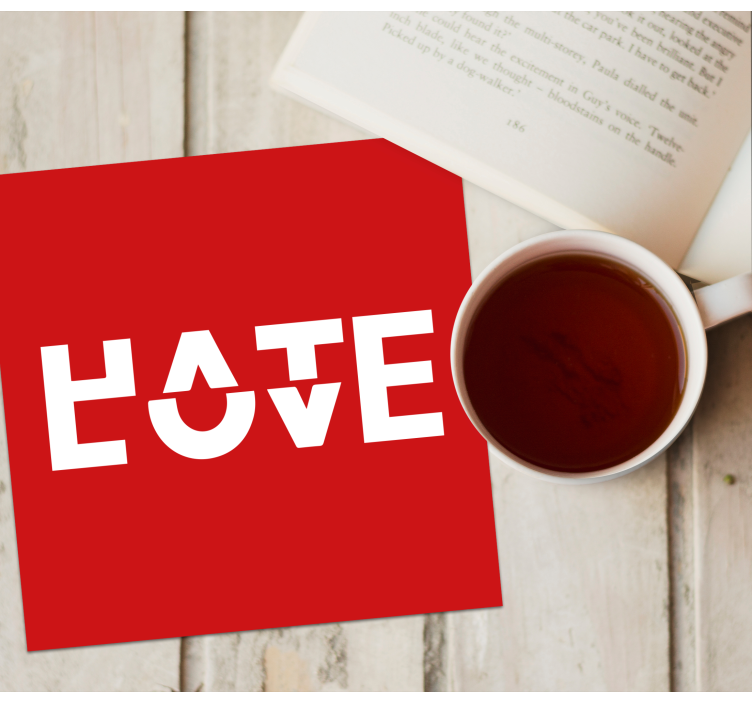 Citaat onderzetters bold typografie uitdrukking - TenStickers