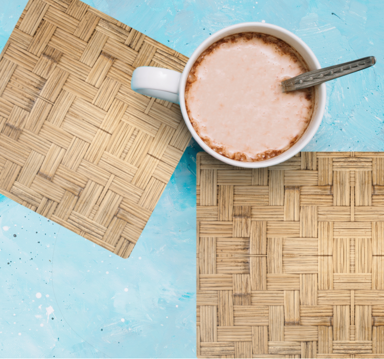 Geweven oppervlak onderzetters - TenStickers