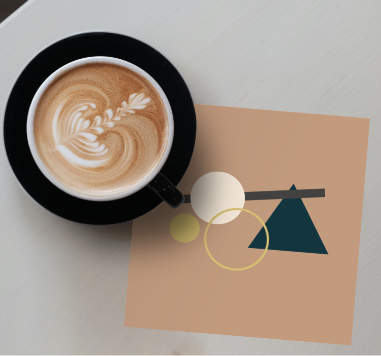 Moderne onderzetters met geometrische cirkels - TenStickers