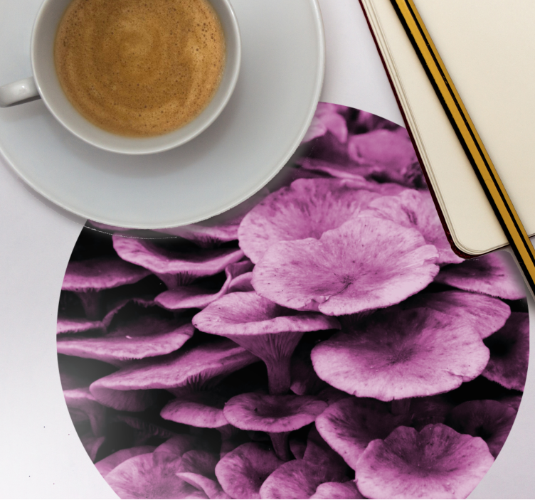 Onderzetters met getextureerd bloemmotief - TenStickers