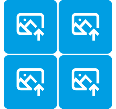 Gepersonaliseerde onderzetters Gepersonaliseerde familiefoto - TenStickers