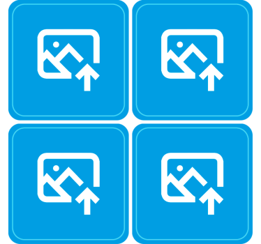 Gepersonaliseerde onderzetters hondenfoto - TenStickers