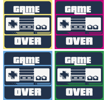 Onderzetters Game Over  - TenStickers