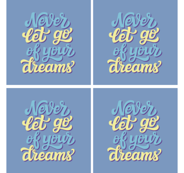 Citaat onderzetters inspirerende typografie kunst - TenStickers