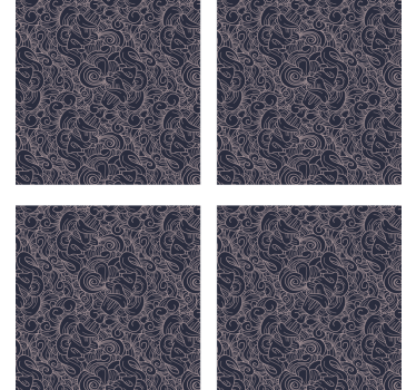 Onderzetters complex abstract patroon - TenStickers