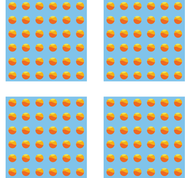 Moderne onderzetters kleurrijk circulair patroon - TenStickers