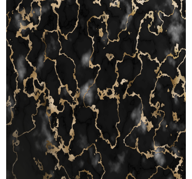 Onderzetters elegant zwart en goud patroon - TenStickers