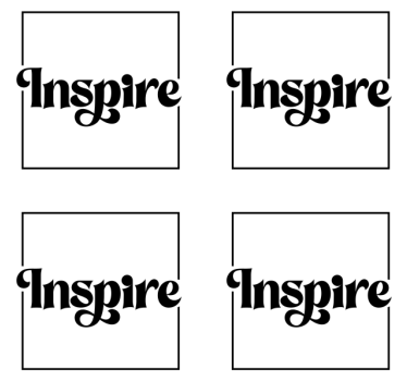 Citaat onderzetters bold inspire typografie - TenStickers