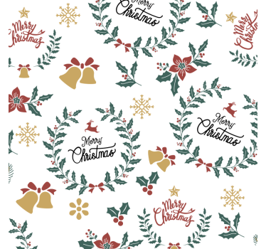 Kerst onderzetters feestelijk ontwerp - TenStickers