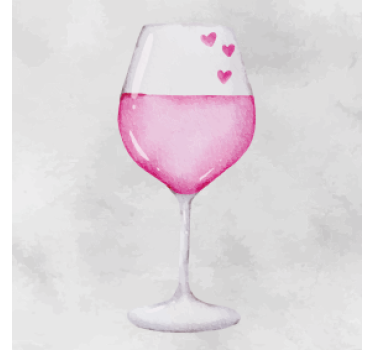 Gepersonaliseerde onderzetters hart versierd glas - TenStickers