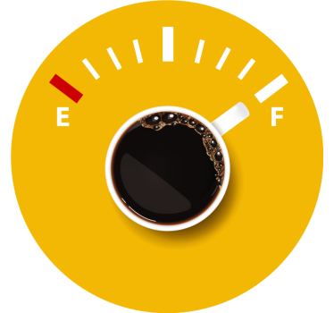Gepersonaliseerde onderzetters koffieniveaumarker - TenStickers