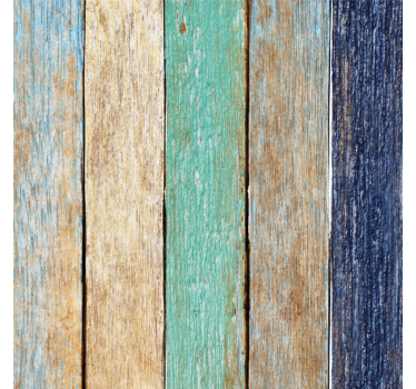 Onderzetters verweerd houten planken - TenStickers