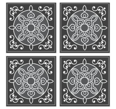 Tegel onderzetters Elegante siertegels - TenStickers