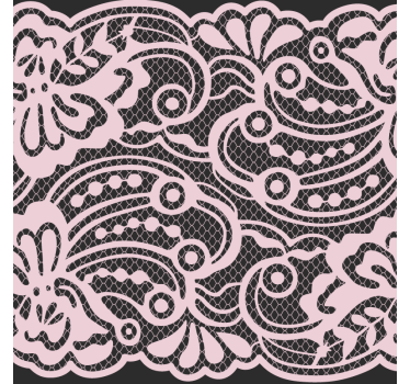 Moderne onderzetters met elegant kantpatroon - TenStickers