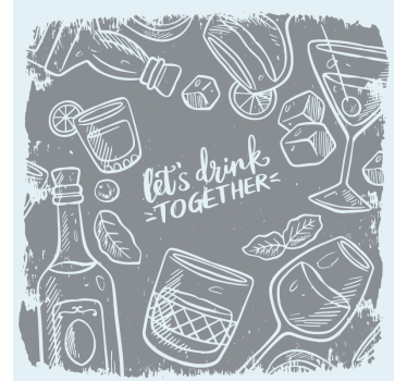 Bier onderzetters voor cocktails en glazen - TenStickers