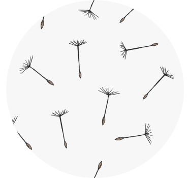 Onderzetters delicaat zaadpatroon - TenStickers