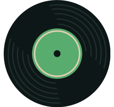 Discoset voor elke set retro onderzetters - TenStickers