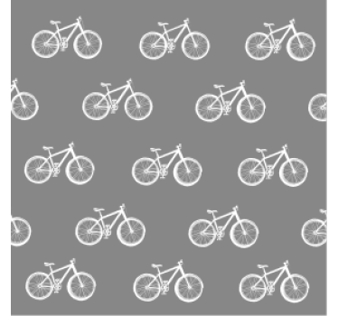 Moderne onderzetters met fietsjespatroon - TenStickers
