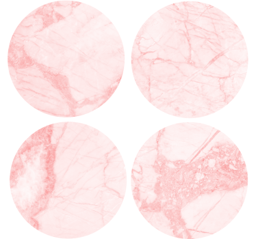 Onderzetters van gestructureerd roze marmer - TenStickers