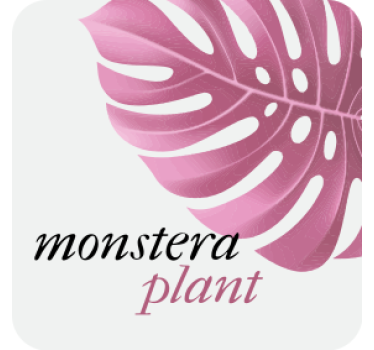 Gepersonaliseerde onderzetters monstera blad accent - TenStickers