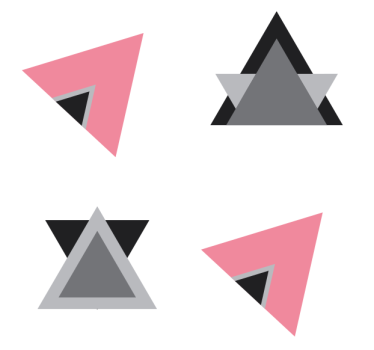Onderzetters geometrische vormen laagjes - TenStickers