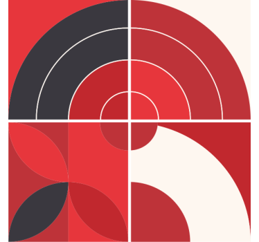 Onderzetters geometrische kleurenpatronen - TenStickers