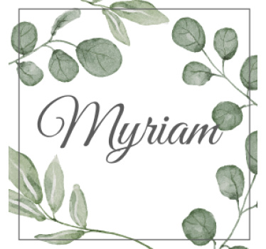 Gepersonaliseerde onderzetters elegant bladeren patroon - TenStickers