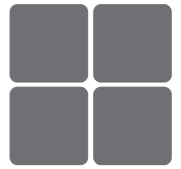 Moderne onderzetters Grijs - TenStickers