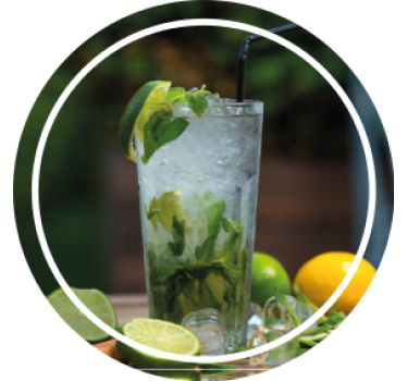 Moderne onderzetters verfrissend muntdrank - TenStickers