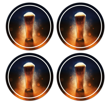 Onderzetters bier Vers bier ontwerp - TenStickers
