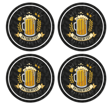 Onderzetters bier Bierfeest oktoberfest - TenStickers