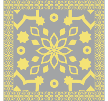 Onderzetters intricate botanische component - TenStickers