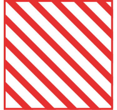 Onderzetters rood gestreept patroon - TenStickers