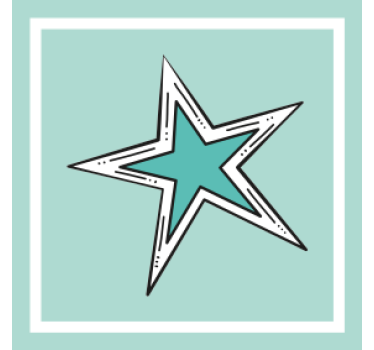 Bier onderzetters star graphic accent - TenStickers