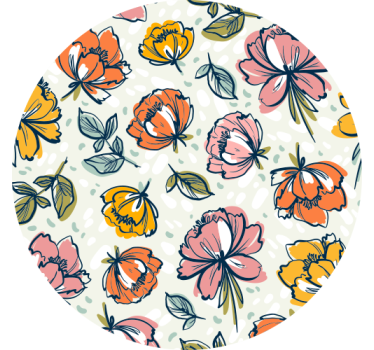 Moderne onderzetters botanische print stijl - TenStickers