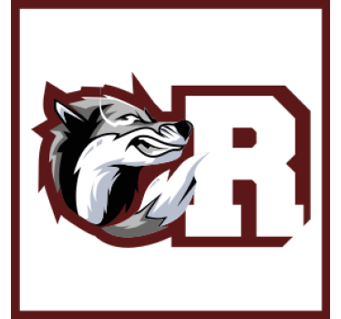 Gepersonaliseerde onderzetters wolf crest monogram - TenStickers