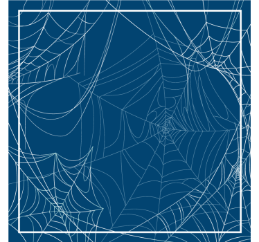 Ingewikkeld webpatroon Halloween onderzetters - TenStickers