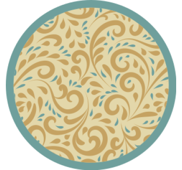 Onderzetters elegante bloemeninspiratie - TenStickers