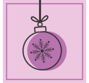 Kerst onderzetters sneeuwvlok ornament grafiek - TenStickers