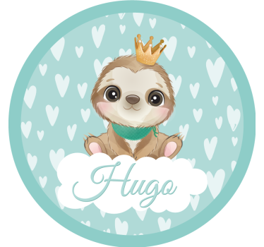 Enge onderzetters schattig luiaard karakter - TenStickers