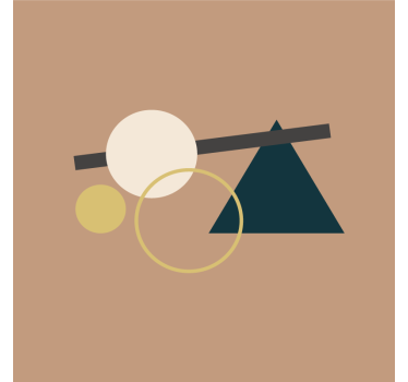 Moderne onderzetters met geometrische cirkels - TenStickers