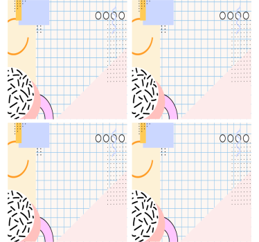 Moderne onderzetters met geometrisch patroon - TenStickers