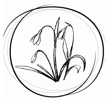 Onderzetters elegante bloemtekening - TenStickers