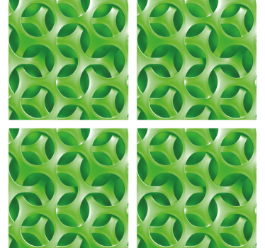 Onderzetters gelaagd circulair patroon - TenStickers