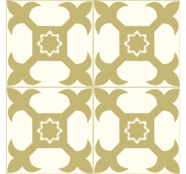 Onderzetters symmetrische patroon elementen - TenStickers