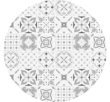 Onderzetters geometrische bloemarrangementen - TenStickers